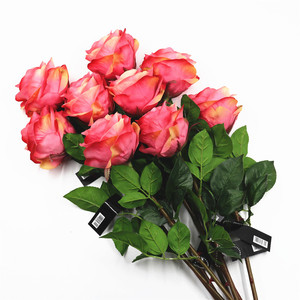 Rosa de seda para decoración del hogar, Rosa artificial realista para boda, centro de mesa de alta calidad - Product Image 3