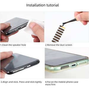 Kit de protection anti-poussière en silicone pour ports de téléphone Apple iPhone, connecteurs Type C et Lightning - Product Image 4
