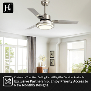 Ventilador de techo moderno con control remoto personalizado, con lámpara colgante e iluminación. - Product Image 5