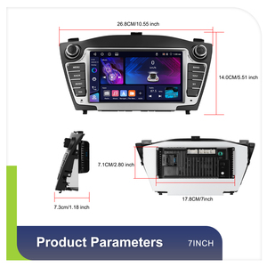 Podofo 7'' Android Car Stereo For Hyundai Tucson/IX35 2009-2015 4+64GB Car Radio BT GPS <b>Wireless</b> CarPlay Android Auto - Product Image 5