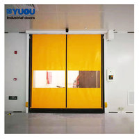 Barrière anti-poussière industrielle à grande vitesse pour réparation sur mesure, moteurs de bâche anti-poussière pour portes rapides en plastique/PVC à fermeture éclair