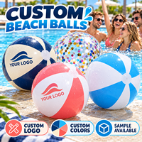 Ballon de plage gonflable en PVC avec logo personnalisé, couleurs personnalisées, paillettes, sequins, pour événements aquatiques, vente en gros