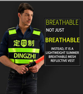 थोक काले चिंतनशील सुरक्षा बनियान गर्म दबाव के साथ ट्रैफिक गश्ती उच्च गति वाले अनुकूलन लोगो के साथ उच्च गति - Product Image 2