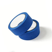 Ruban de masquage en papier simple face M180 bleu personnalisé, haute température, faible bruit, pour peinture automobile, utilisation intérieure et extérieure