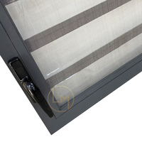 Ventanas de Aluminio con Doble Acristalamiento y Persianas, Diseño Moderno para Interiores de Casas y Villas, Ventana de Aluminio con Persianas para Baño
