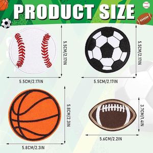 Patchs brodés thermocollants ou à coudre sur mesure pour vêtements et chapeaux, motif football sportif pour enfants, pour l'extérieur, fabrication OEM ODM - Product Image 2