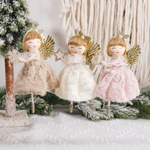 <span class=keywords><strong>Decorazioni</strong></span> <span class=keywords><strong>Natalizie</strong></span> a Forma di Angelo e Nuova Fascia Traforata con Gonna, Ornamenti per Albero di Natale, Piccoli Ciondoli per Casa e Feste - Product Image 1