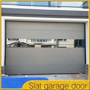 Porte <span class=keywords><strong>de</strong></span> <span class=keywords><strong>garage</strong></span> sectionnelle en aluminium à rupture <span class=keywords><strong>de</strong></span> pont thermique avec verre trempé pleine vue sur mesure, porte <span class=keywords><strong>de</strong></span> <span class=keywords><strong>garage</strong></span> extérieure à bascule sur mesure pour villa - Product Image 3