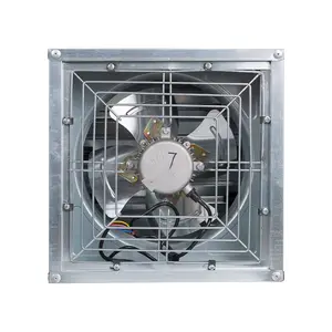 Ventilador de presión negativa de uso industrial tipo 500 de tamaño pequeño, ventilador de flujo axial de tipo acoplado directo para granja y todos los edificios