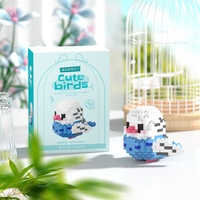 Nouveaux cadeaux de fête pour enfants, mini animaux oiseaux, blocs de construction, jouets, ensembles pour prix, cadeaux d'anniversaire, micro-nano blocs de construction, kits de briques