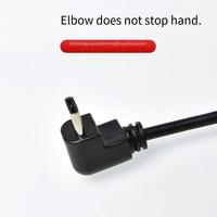 Kabel Data Usb C Tipe c, kabel Data Usb C siku 90 derajat, sudut kanan, kabel pengisian daya Usb c
