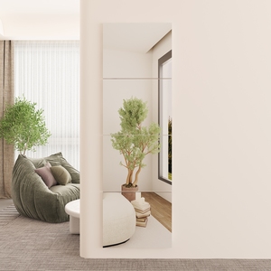 Miroir mural moderne en acrylique incassable avec autocollant adhésif 3D, sans cadre, pour décoration intérieure et montage mural, idéal pour la danse. - Product Image 4