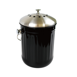 Extra Large Space Saving Indoor Counterto Round Shape Compost Bin For Garden For Kitchen Compost Bin