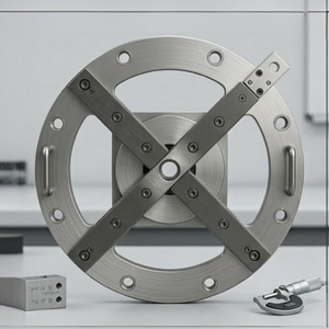 Heavy Duty Circular Mild Steel Custom Jig Fixture High Precision Industrial <b>Drill</b> <b>Guide</b> Plate Metalworking Machining Tool - Product Image 1