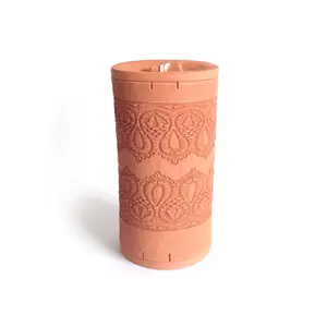 Retro Huis Keuken Accessoire Terracotta Klei Verticale Zaad Sprouter Pot Met Deksel