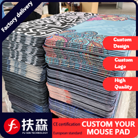 XXL Custom Branded Mouse Pad Factory High Quality Gaming Mouse Pad Big PC Desk Pad Stitched Sublimation Logo Mousepad