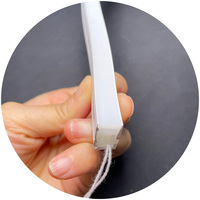 Tube diffuseur en silicone blanc plat 10x20mm pour bande LED, profil néon LED 1020 10x20mm, LED latérale 8mm 10mm pour PCB