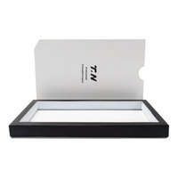 Boîte cadeau coulissante rigide personnalisée avec gaufrage UV et pelliculage mat pour coques de téléphone, montres connectées, appareils photo et électronique grand public