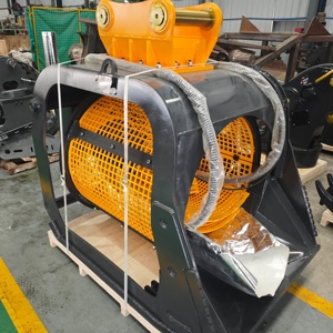 OEM <b>Excavator</b> <b>Screening</b> <b>Bucket</b> <b>Rotary</b> Sieve <b>Bucket</b> for Topsoil Sand Gravel and Rock <b>Screening</b> - Product Image 4