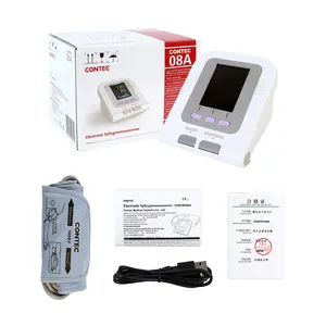 Оптовая продажа, электронный сфигмоманометр CONTEC08A, домашний Автоматический Сфигмоманометр на английском языке