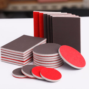 Alta Dureza Dupla Face 10mm Grosso Quadrado Esponja Lixa Customizável OEM Suporte Areia Polonesa Areia Bloco - Product Image 5