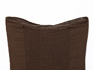 Tops en lin et coton <span class=keywords><strong>sans</strong></span> bretelles pour femmes, couleur marron, dos plissé, design décontracté et élégant, été - Product Image 6