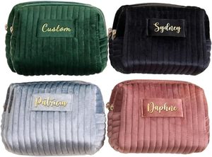 DICHOS Borsa <span class=keywords><strong>per</strong></span> il Trucco Personalizzata, Regalo <span class=keywords><strong>per</strong></span> Damigelle, Beauty Case da Viaggio, Regalo di Compleanno <span class=keywords><strong>per</strong></span> Lei, Regalo <span class=keywords><strong>per</strong></span> la Festa della Mamma - Product Image 6