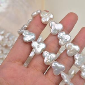 Pulsera Hecha a Mano con Cabeza de Mickey en Forma Barroca, Perlas Sueltas de Agua Dulce Naturales de 13-14 mm, Hermoso Material de Joyería - Product Image 4