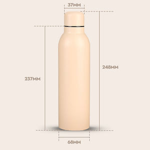 Bouteille d'eau sport isotherme Skirton personnalisée à double paroi en acier inoxydable 304, bouteille SUS 304 de 16 oz - Product Image 6