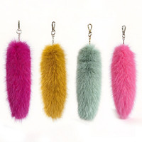 Breloque de sac en fausse fourrure style renard, pendentif pour cartable, poupée de dessin animé et accessoire porte-clés de voiture, style Japon et Corée du Sud