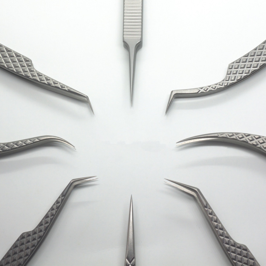 Пинцет для наращивания ресниц, набор пинцетов для ресниц, частная торговая марка, пинцет для ресниц, образец