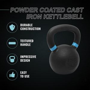 Kettlebells en fonte de haute qualité VIGFIT, de 6 kg à 32 kg, kettlebells portables pour la musculation en salle de sport - Product Image 4