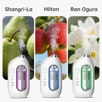 Diffuseur d'huiles essentielles électrique mural avec humidificateur et atomisation par pulvérisation LED
