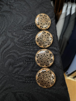 Costume de Mariage Formel pour le Marié, Fait Main, Style Britannique, Fermeture à Boutons et Détail Sergé, En Stock