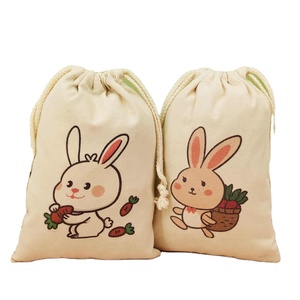 Sacs à cordon en coton faits à la main personnalisés pour vêtements, chaussures, cosmétiques, rangement, écologiques et recyclables - Product Image 1