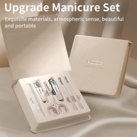 Coffret cadeau pour femmes 2024, nouveaux accessoires pour ongles, outils de manucure professionnels en acier inoxydable, kit de coupe-ongles dans une boîte en carton