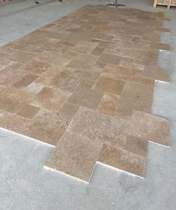 Azulejos de Travertino Marrón Rústico, Acabado Mate, 1.2 cm, Patrón Francés Moderno, en Diversos Tamaños, para Interiores/Exteriores, Piedra Pulida para Encimeras - Product Image 5