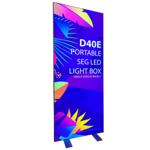 ADMAX double sided custom printing SEG LED backdrop frameless tension fabric LED light box for advertising and events