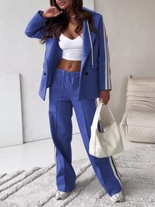 Nuevo Conjunto de Dos Piezas con Capucha y <span class=keywords><strong>Pantalones</strong></span> Anchos de Otoño Invierno - Product Image 5