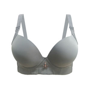 Sujetador Push-Up Sexy de Talla Grande con Copas Gruesas para Mujer, Transpirable, Sin Costuras, con Aros, Tirantes Ajustables, Lencería Acolchada Sólida - Product Image 5