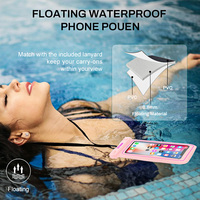 Étui étanche flottant pour iPhone avec cordon détachable – Sacs étanches pour les essentiels de vacances à la plage et la protection du téléphone portable