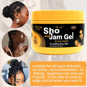 Vendeur chaud <span class=keywords><strong>Gel</strong></span> de contrôle des bords de qualité Salon taille en vrac flocons hydratants longue durée pour les cheveux bouclés grossier crépus 4c <span class=keywords><strong>Gel</strong></span> de tressage - Product Image 5