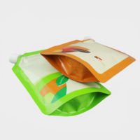 Logo personnalisé 500ml Emballage de sauce alimentaire Pochette à bec en aluminium
