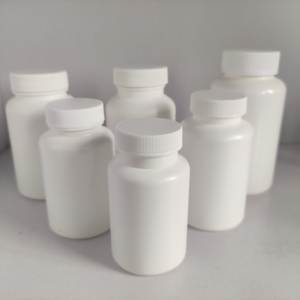 Botella de plástico de HDPE OEM con tapa CRC para Cápsula de píldora médica caja de plástico biodegradable de vitamina farmacéutica - Product Image 1