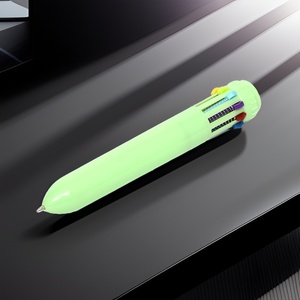 Ensemble de stylos à bille rétractables légers de 10 couleurs pour le <span class=keywords><strong>bureau</strong></span> et l'école - Économisez sur les frais de port - Product Image 1