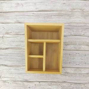 Wooden Desktop Organizer Box Rectangle 15cm High Office Storage Creative Key Holder For <b>Home</b> And Office Use - Product Image 3