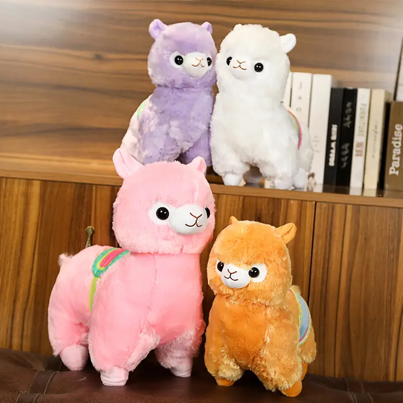 Bán Buôn Nhiều Màu 35 Cm Llama Thú Nhồi Bông Alpaca Trang Trí Fluffy Mềm Alpaca Gối