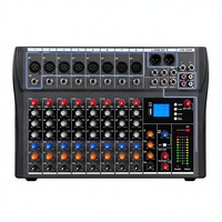 Console de mixage audio professionnelle 8 canaux personnalisée par le fabricant, console de mixage DJ, contrôleur de son pour système de sonorisation de scène