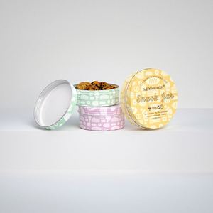 Latas Redondas de Metal de 150ml, 200ml, 250ml, Envases de Aluminio Vacíos con Tapa de Rosca para Alimentos, Pasteles, Postres y Leche - Product Image 2
