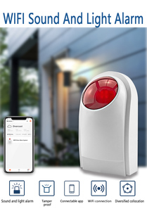 Sistema de Alarma con Sirena Estroboscópica Portátil Inteligente WiFi Tuya de 12V para Exteriores, <span class=keywords><strong>Sensor</strong></span> de <span class=keywords><strong>Movimiento</strong></span> PIR, Alarma de 110dB, <span class=keywords><strong>Luz</strong></span> LED Intermitente, Venta Directa de Fábrica - Product Image 4
